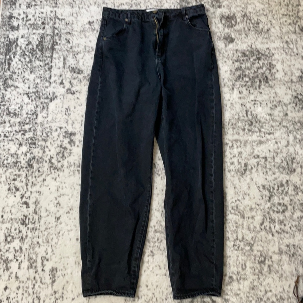 NWT Levi's x Free People Women’s Tailor High Loose Tapered Pants in Caviar